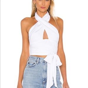 Superdown wrap top
